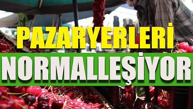 PAZARYERLERİ NORMALLEŞİYOR