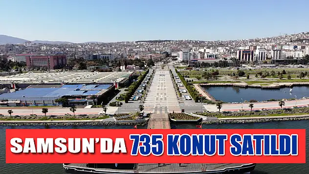 Samsun'da 2020 Mayıs ayında 735 konut satıldı