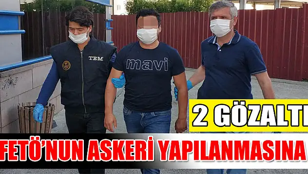 Samsun'da, FETÖ'nun askeri yapılanmasına 2 gözaltı