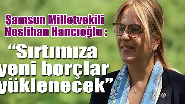 'Sırtımıza yeni borçlar yüklenecek'