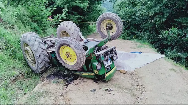 Samsun'un traktör kazası: 1 ölü, 2 yaralı