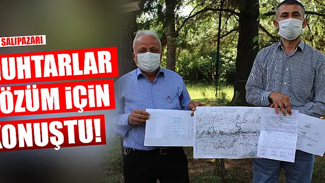 Muhtarlar çözüm için konuştu