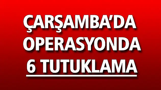 Operasyonda 6 tutuklama