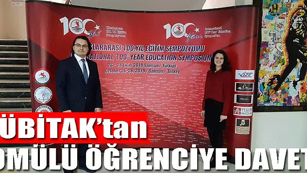 TÜBİTAK'tan OMÜ'lü öğrenciye bölge sergisi daveti