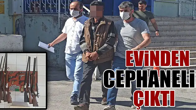 Evlerinden cephanelik çıktı, 'koleksiyon yaptığını' söyledi