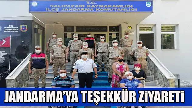 Jandarma'ya teşekkür ziyareti