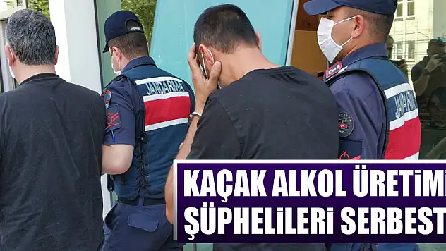 Kaçak alkol üretimi şüphelileri serbest