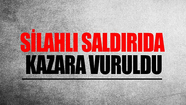 Silahlı saldırıda kazara vuruldu