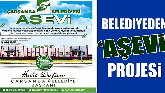 Belediyeden 'Aşevi' projesi