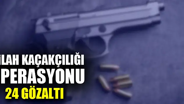 Samsun'da silah kaçakçılığı operasyonu: 24 gözaltı