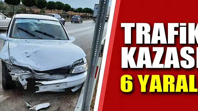 Samsun'da trafik kazası: 6 yaralı