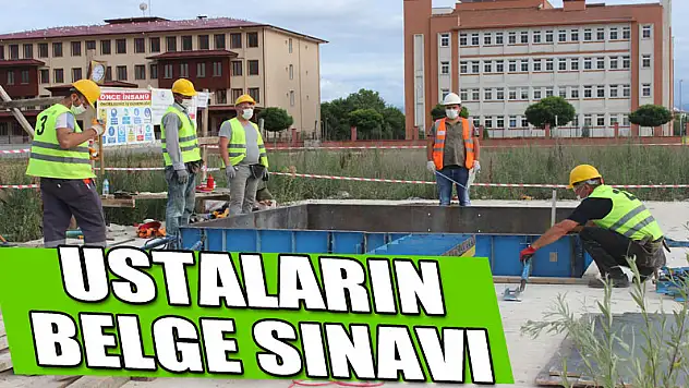 Ustaların Belge sınavı!