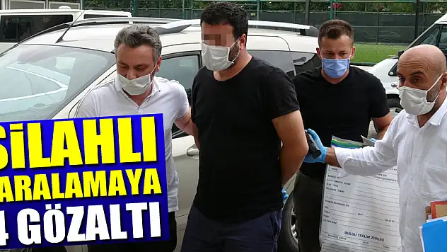 Samsun'da 2 kişinin silahlı yaralanmasına 4 gözaltı