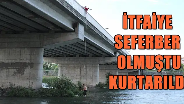 İtfaiye seferber olmuştu, kurtarıldı!