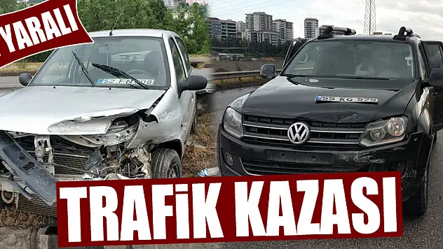 Samsun'da trafik kazası: 2 yaralı
