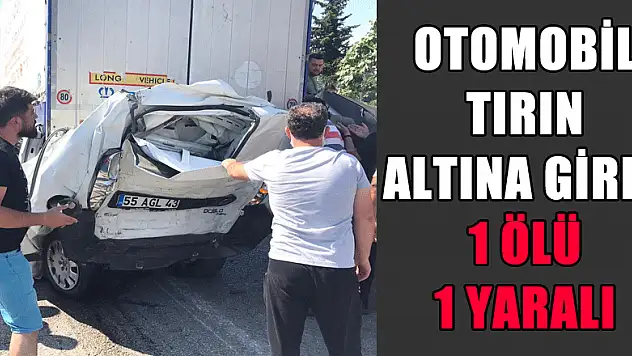 Hafif ticari araç iki tırın arasında preslendi: 1 ölü, 1 yaralı