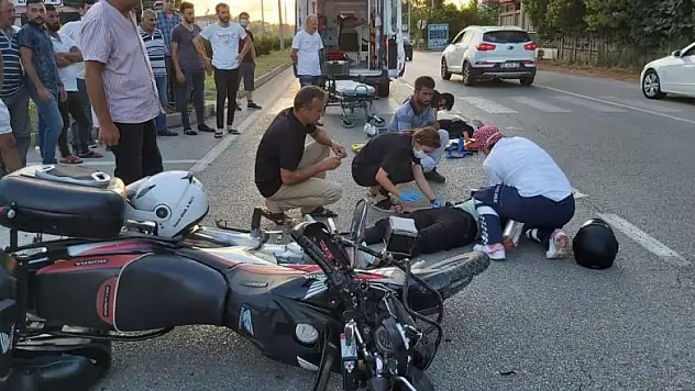 Samsun'da motosiklet kazası: 2 yaralı