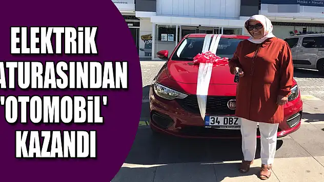 Elektrik faturasından 'otomobil' kazandı