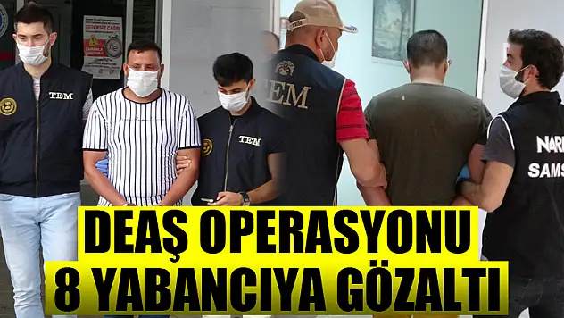Samsun'da DEAŞ operasyonu: 8 yabancıya gözaltı