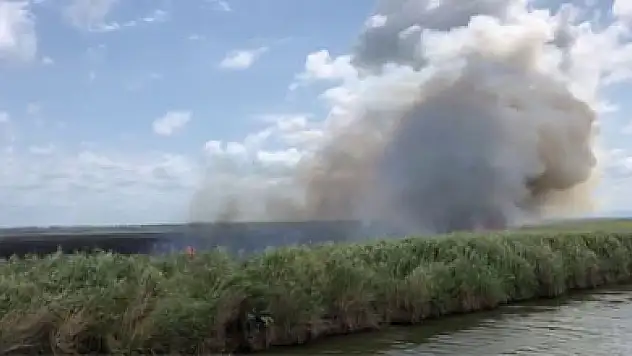 Sazlık yangınında soğutma çalışması devam ediyor