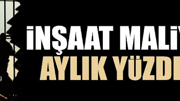 İnşaat maliyet endeksi aylık yüzde 0,78 arttı