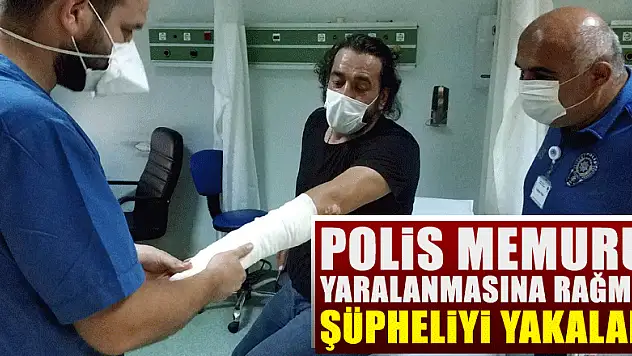 Polis memuru kovalamada düşerek yaralanmasına rağmen uyuşturucu şüphelisini yakaladı