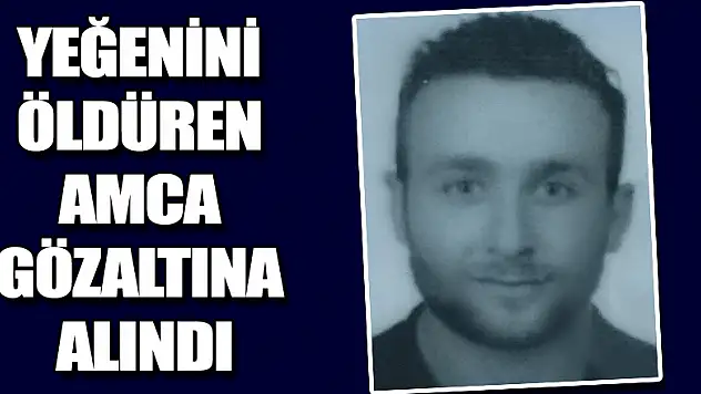 Yeğenini öldüren amca gözaltına alındı