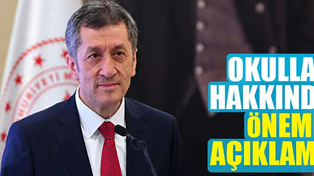 BAKAN SELÇUK'TAN AÇIKLAMA