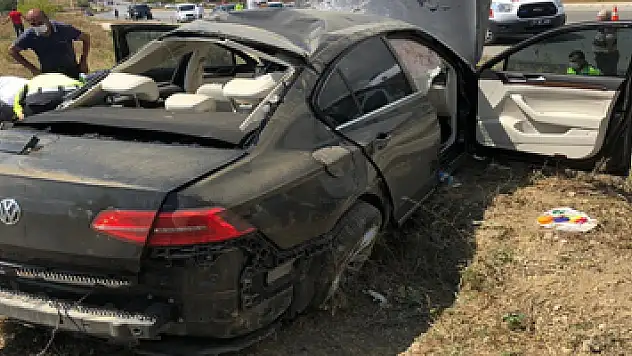 Giresun'da bulunan Bakan Kurum'un korumaları Çorum'da kaza yaptı: 4 yaralı