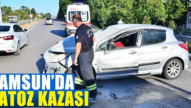 Samsun'da patoz kazası: 1 yaralı