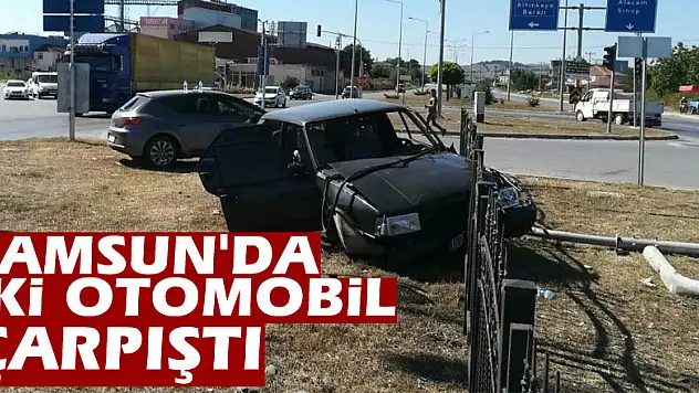 Samsun'da iki otomobil çarpıştı: 8 yaralı