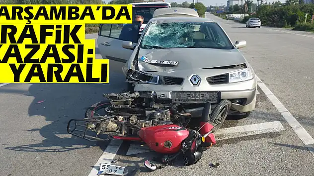 Çarşamba'da Trafik Kazası: 2 yaralı