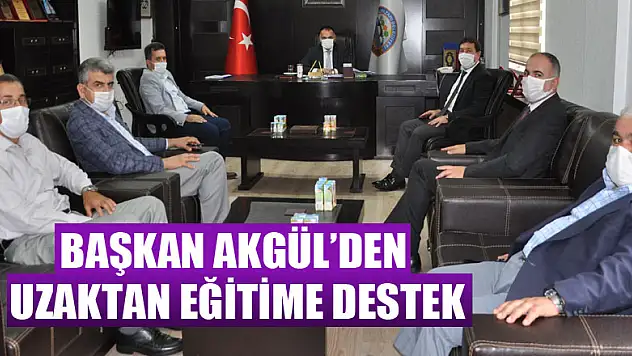 BAŞKAN AKGÜL'DEN UZAKTAN EĞİTİME DESTEK