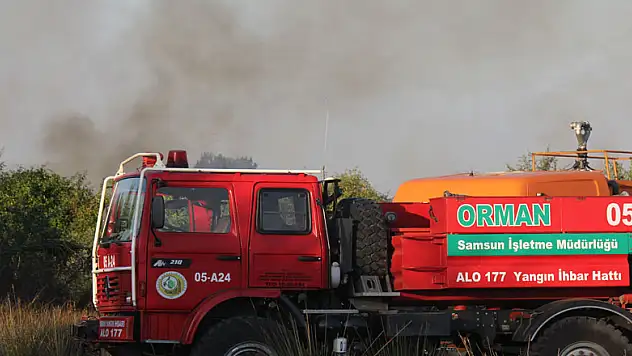 Kuş cennetinde çıkan yangın kontrol altına alındı