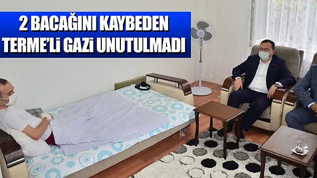 2 bacağını kaybeden Samsunlu gazi unutulmadı 