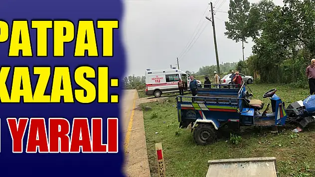 Patpat kazası: 1 yaralı