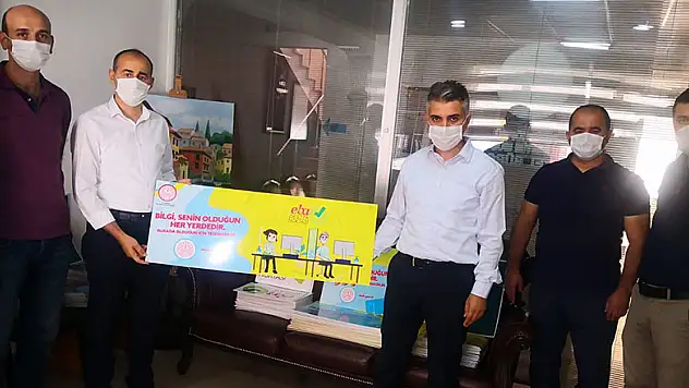 Vezirköprü'de 42 okula korona yönlendirme levhası