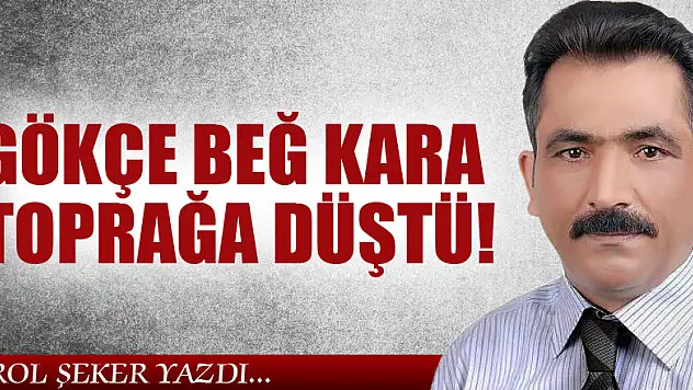 GÖKÇE BEĞ KARA TOPRAĞA DÜŞTÜ!