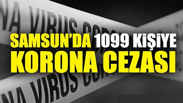 Samsun'da 1099 kişiye 872 bin 960 TL korona cezası