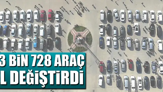 Samsun'da 13 bin 728 araç el değiştirdi