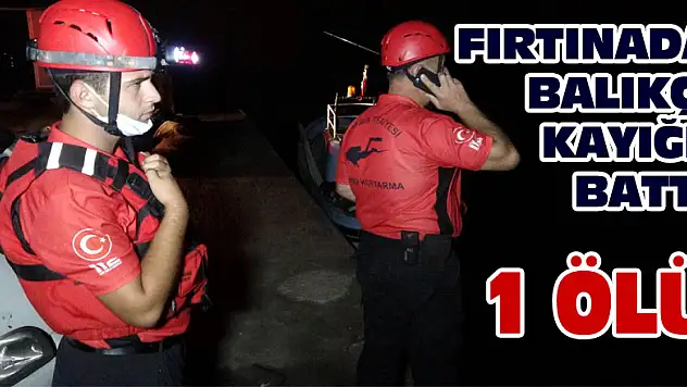Samsun'da fırtınada balıkçı kayığı battı: 1 ölü