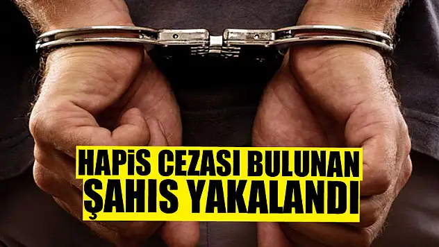 Bafra'da 16 yıl 10 ay 15 gün hapis cezası bulunan 1 şahıs yakalandı