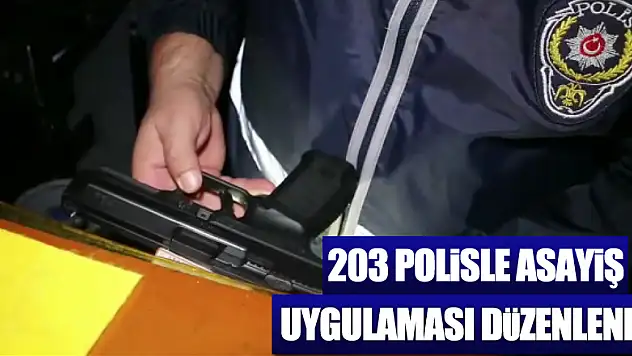 Çarşamba'da 203 polisle asayiş uygulaması düzenlendi