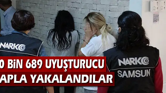 Samsun'da 20 bin 689 uyuşturucu hapla yakalanan 5 kişi sağlık kontrolünden geçirildi