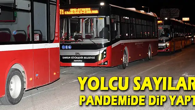 Otobüs yolcu sayıları pandemide dip yaptı