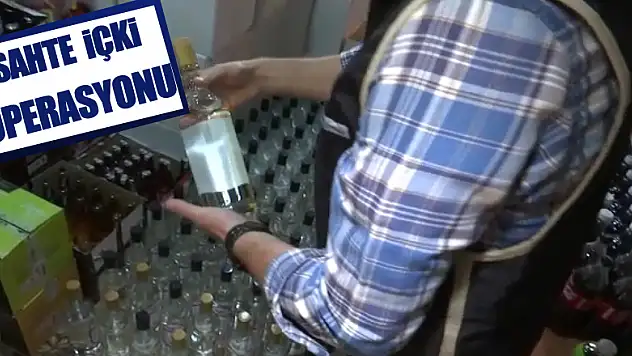 Samsun'da sahte içki operasyonu