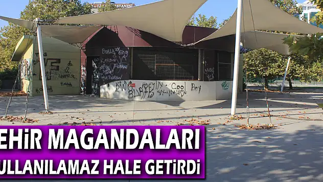 Şehir magandaları çay bahçesini kullanılamaz hale getirdi