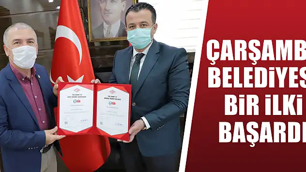 Çarşamba Belediyesi Karadeniz'de bir ilki başardı