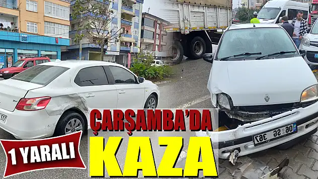 Çarşamba'da Kaza: 1 Yaralı