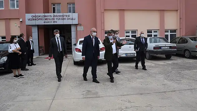 OMÜ Rektörü Ünal Vezirköprü Havza ve Ladik'te temaslarda bulundu